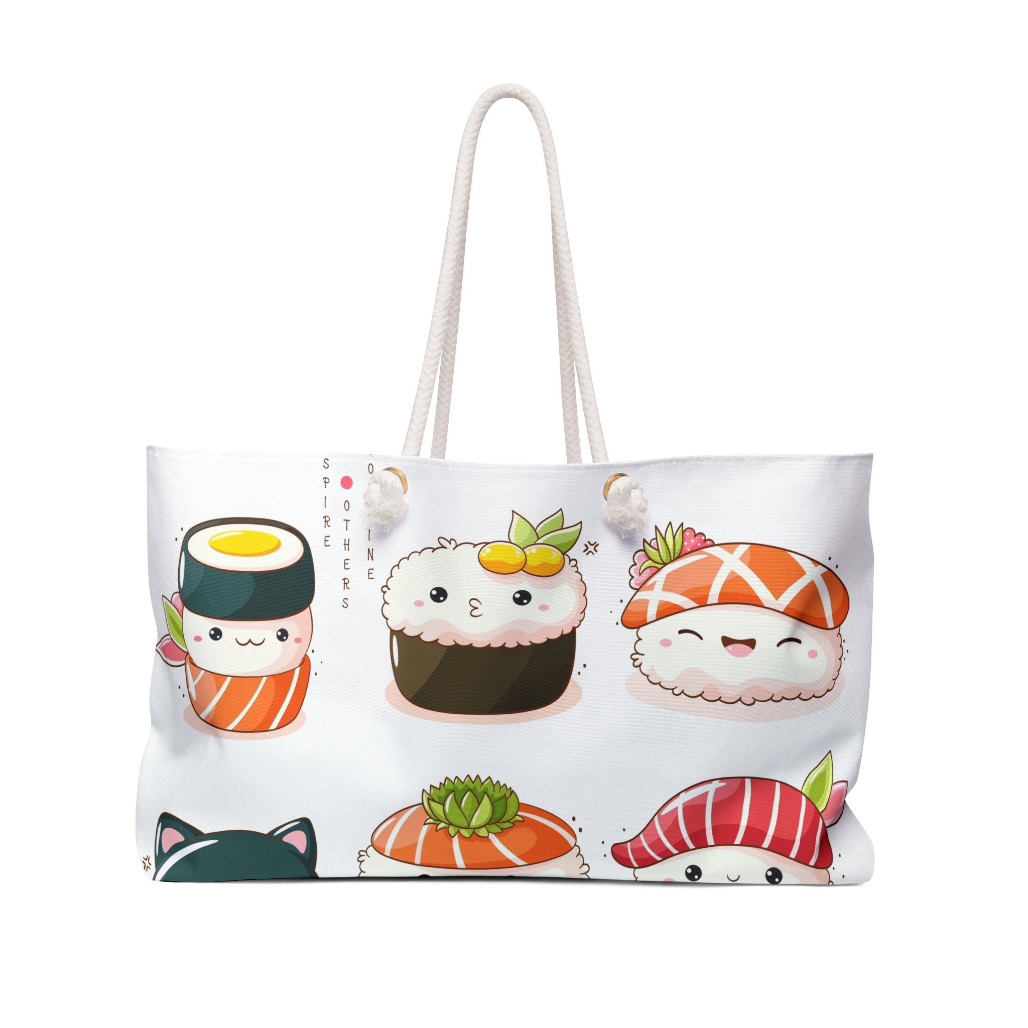 Kawaii Sushi Weekender Bag — Cute Japanese Food Travel Tote