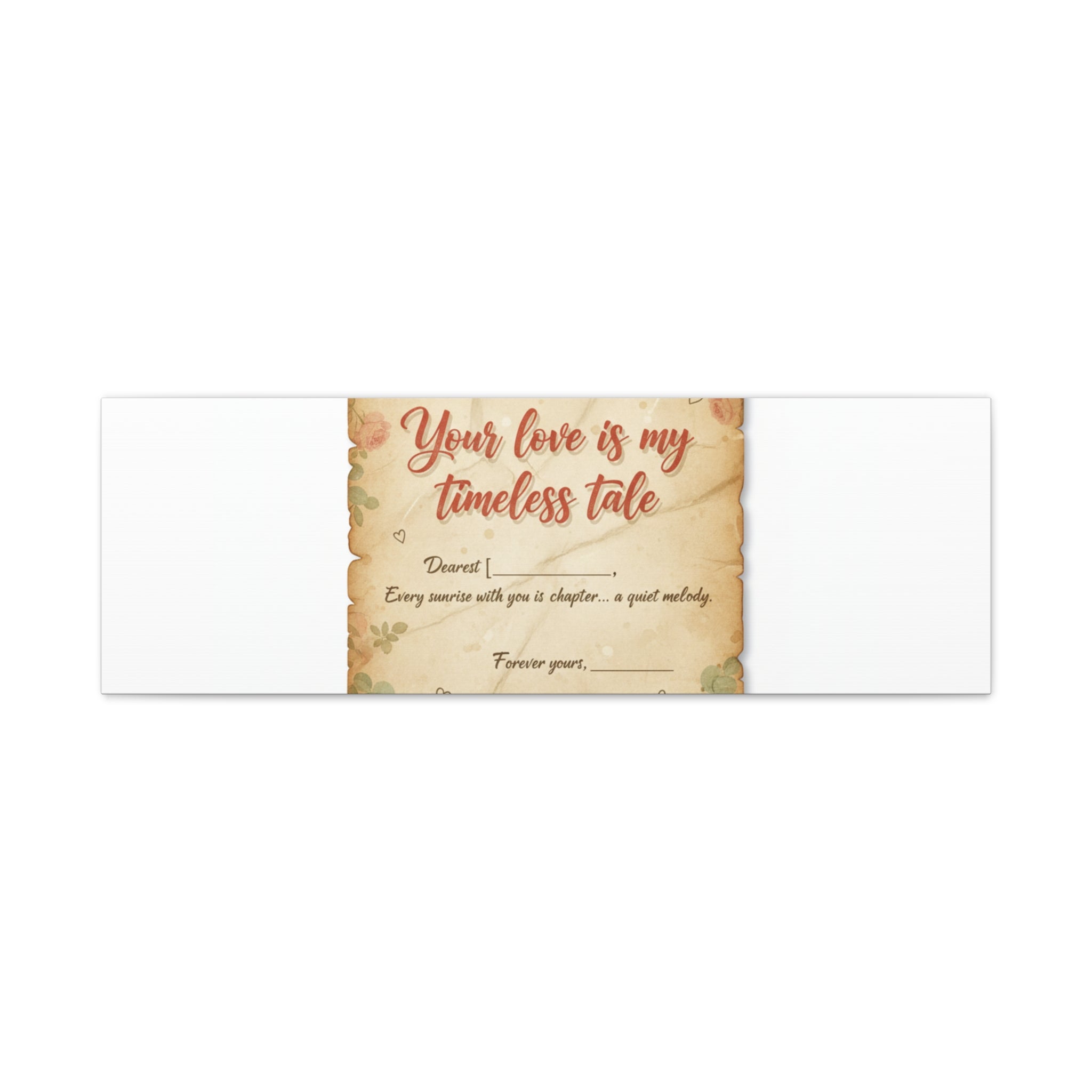 Your Love Is My Timeless Tale Canvas | Love Letter Decor, Vintage Romance
