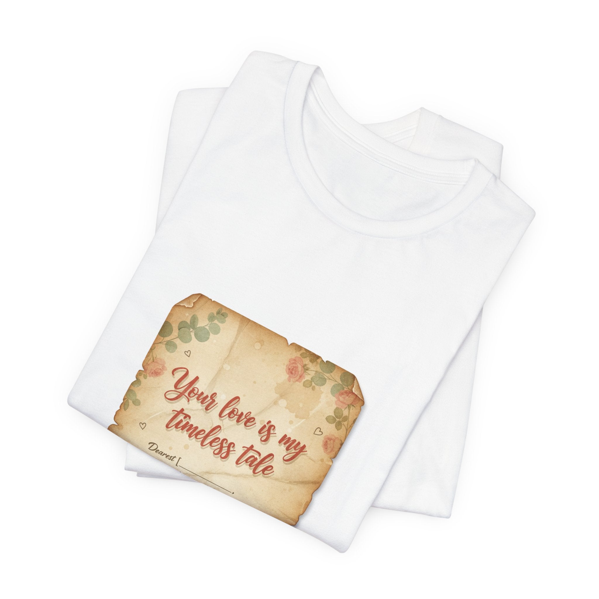 Love Letter Keepsake Tee | Vintage letter art shirt, typewriter romance print