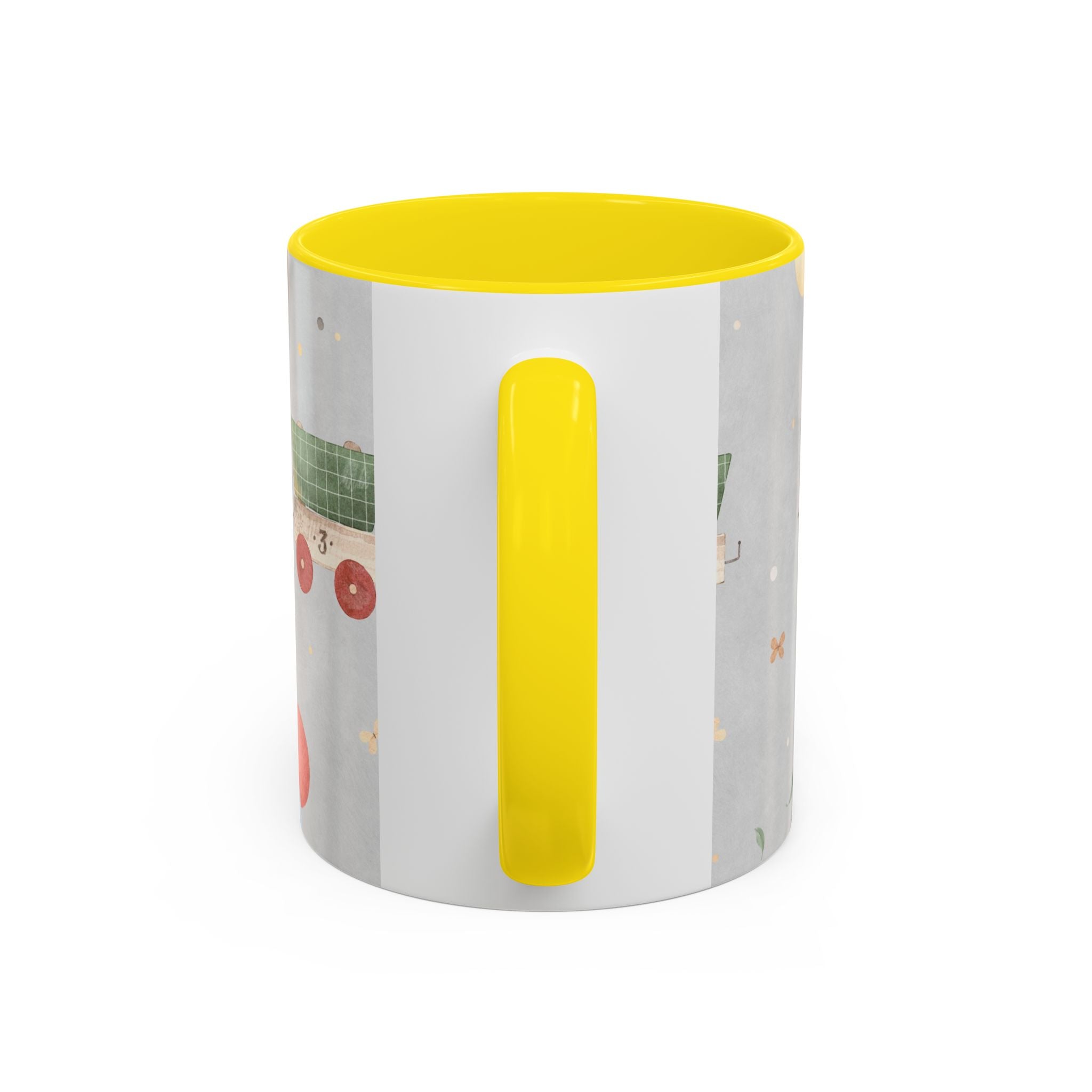 Toy Train Teddy Coffee Mug — Cute Nursery Baby Shower Gift (11/15oz)