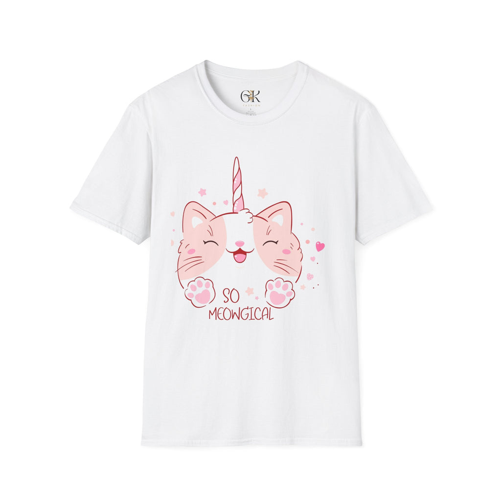 So Meowgical Unicorn Cat T-Shirt — Cute Pink Kitty Unicorn Graphic Tee