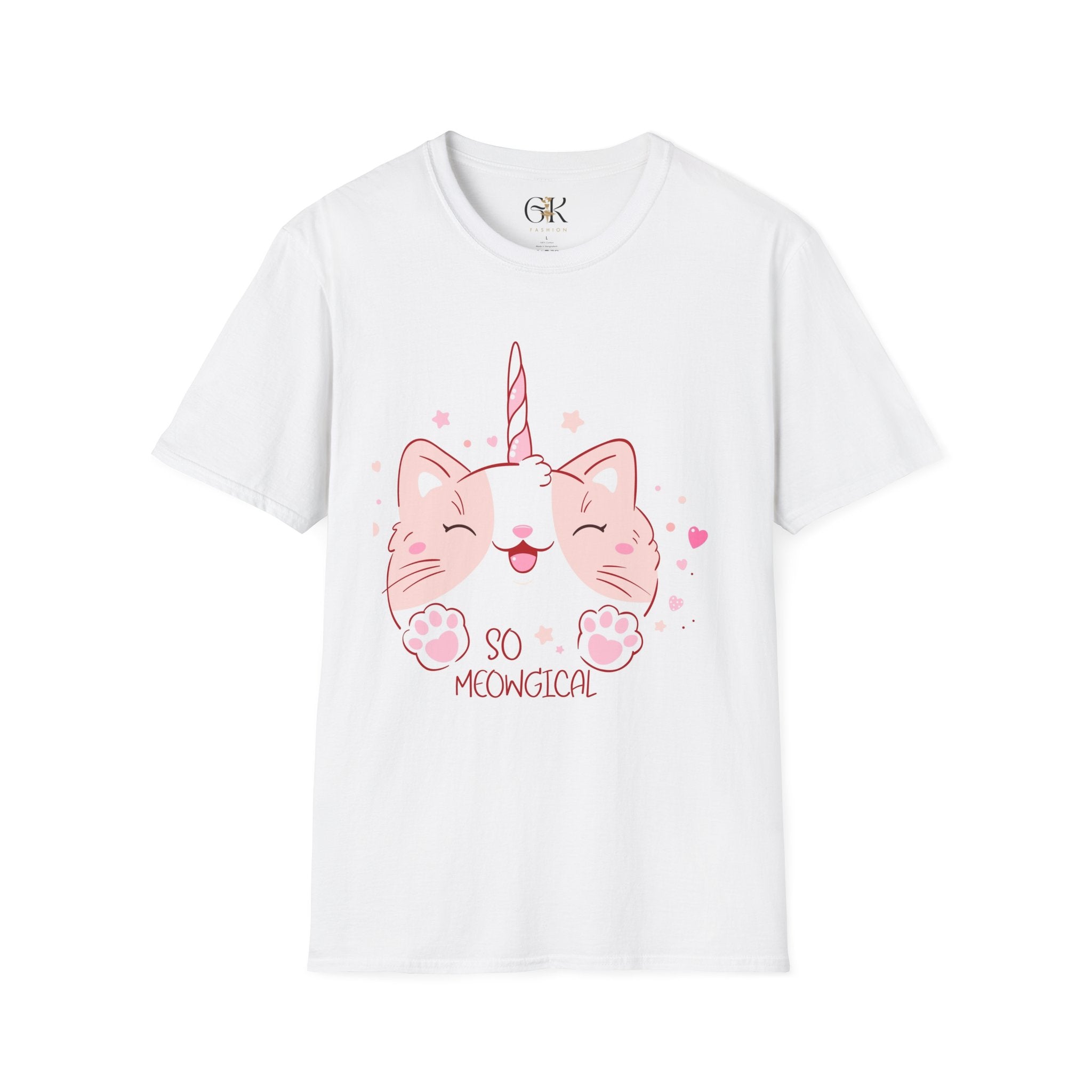 So Meowgical Unicorn Cat T-Shirt — Cute Pink Kitty Unicorn Graphic Tee
