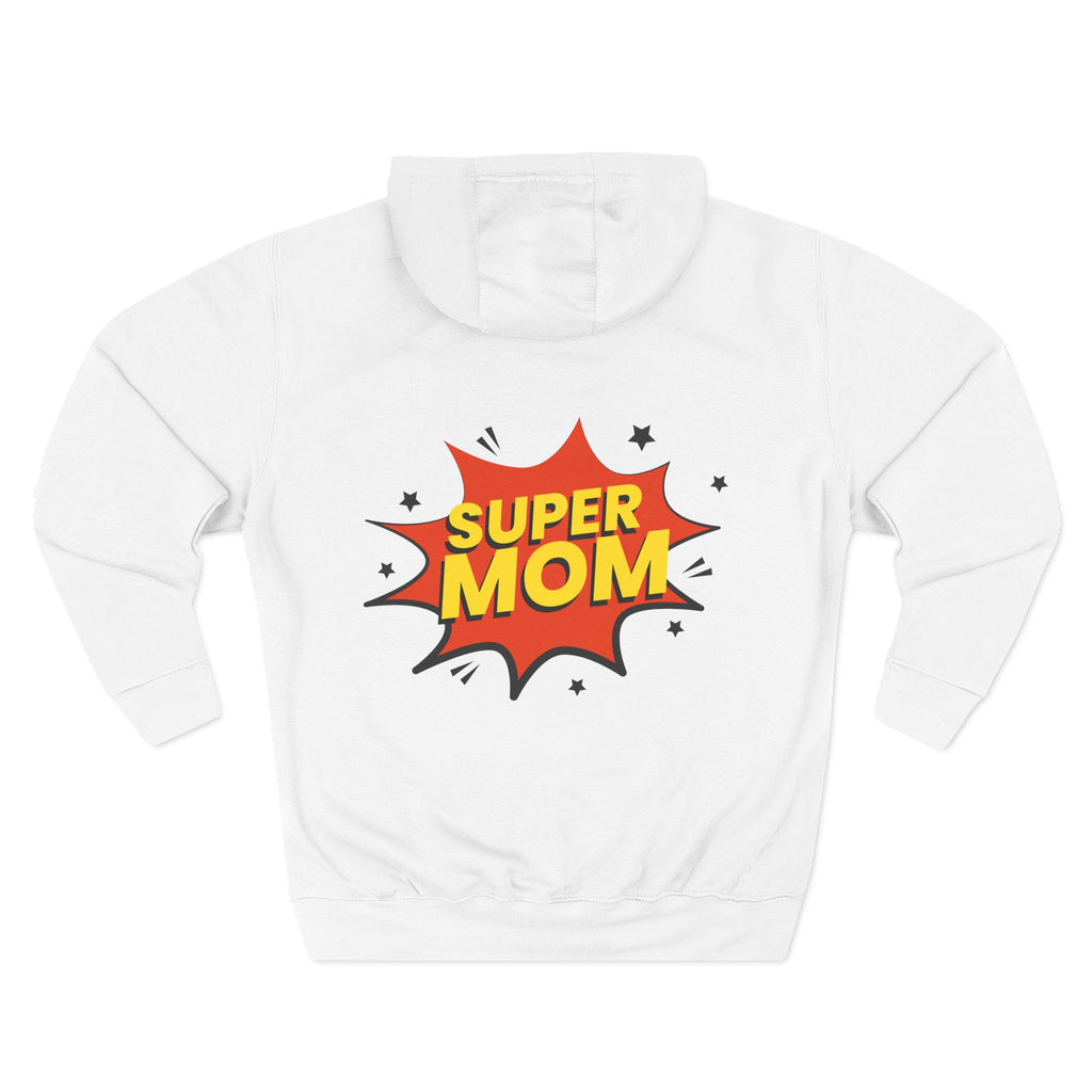 Super Mom Hoodie — "Progress Over Perfection" Fleece Pullover