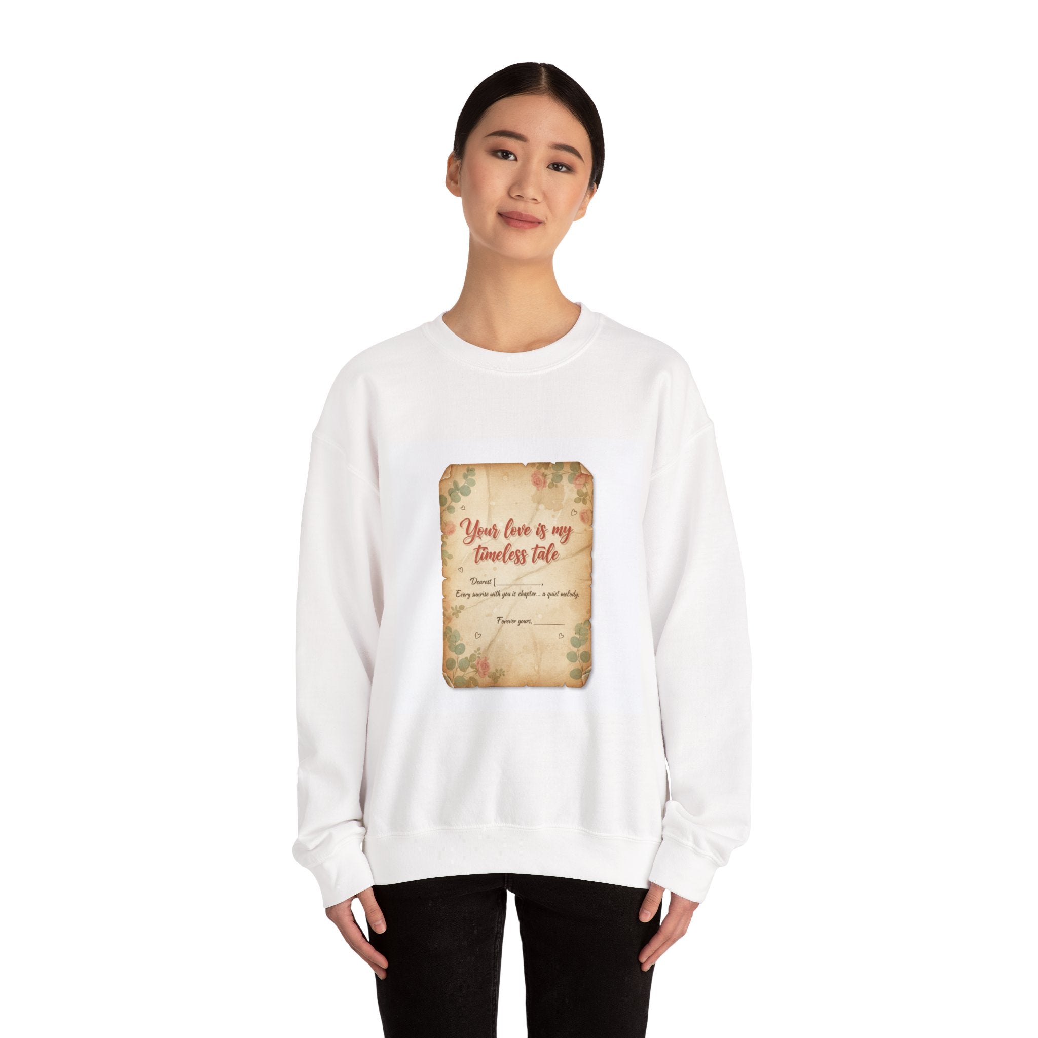 Vintage Love Letter Crewneck Sweatshirt | handwritten text, wax seal nostalgia