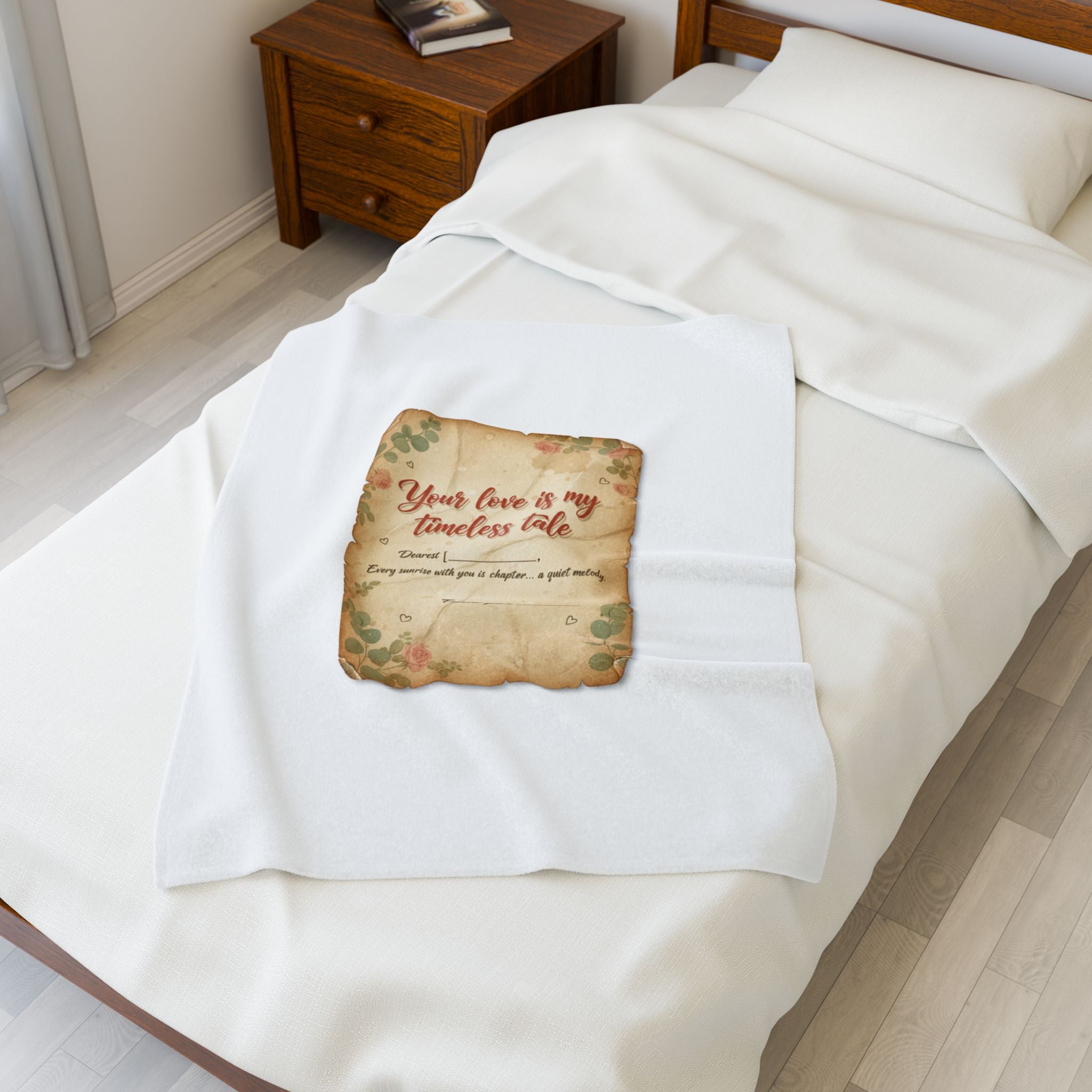 Love Letter Keepsake Blanket | Vintage letter art, wax seal romance