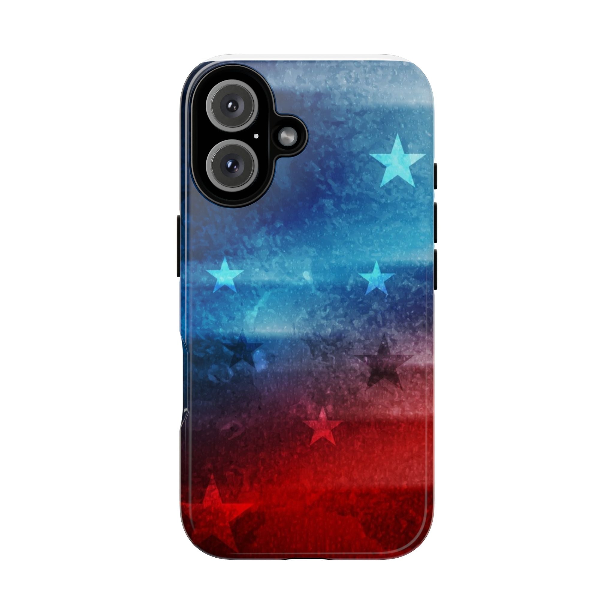 Patriotic Stars & Stripes Tough Phone Case – Red White Blue Protective Cover