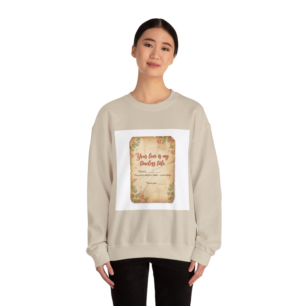 Vintage Love Letter Crewneck Sweatshirt | handwritten text, wax seal nostalgia