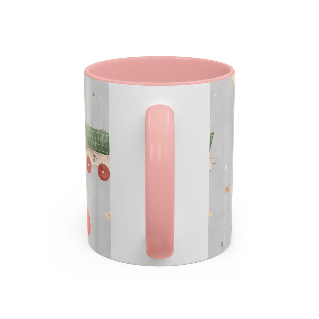 Toy Train Teddy Coffee Mug — Cute Nursery Baby Shower Gift (11/15oz)