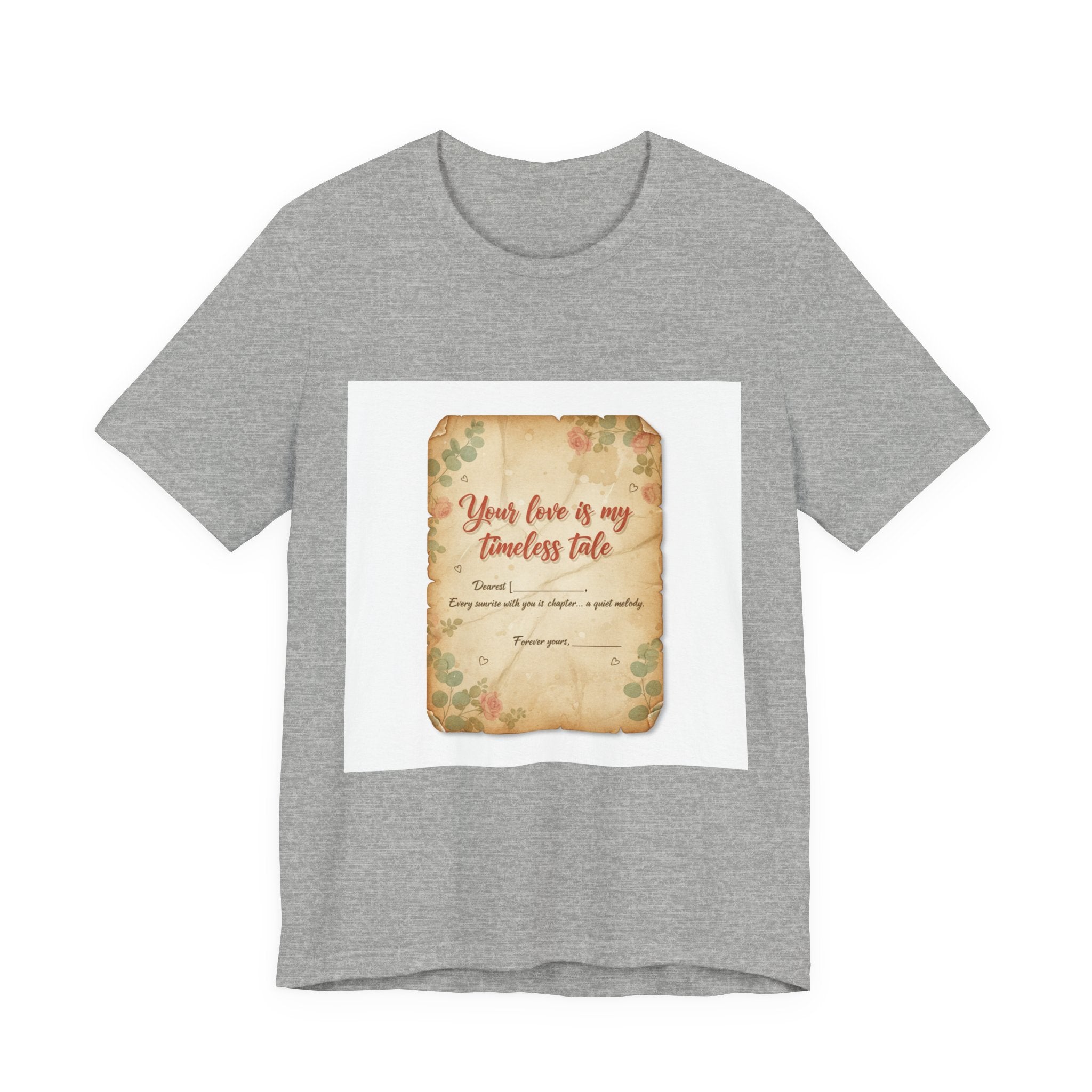 Love Letter Keepsake Tee | Vintage letter art shirt, typewriter romance print