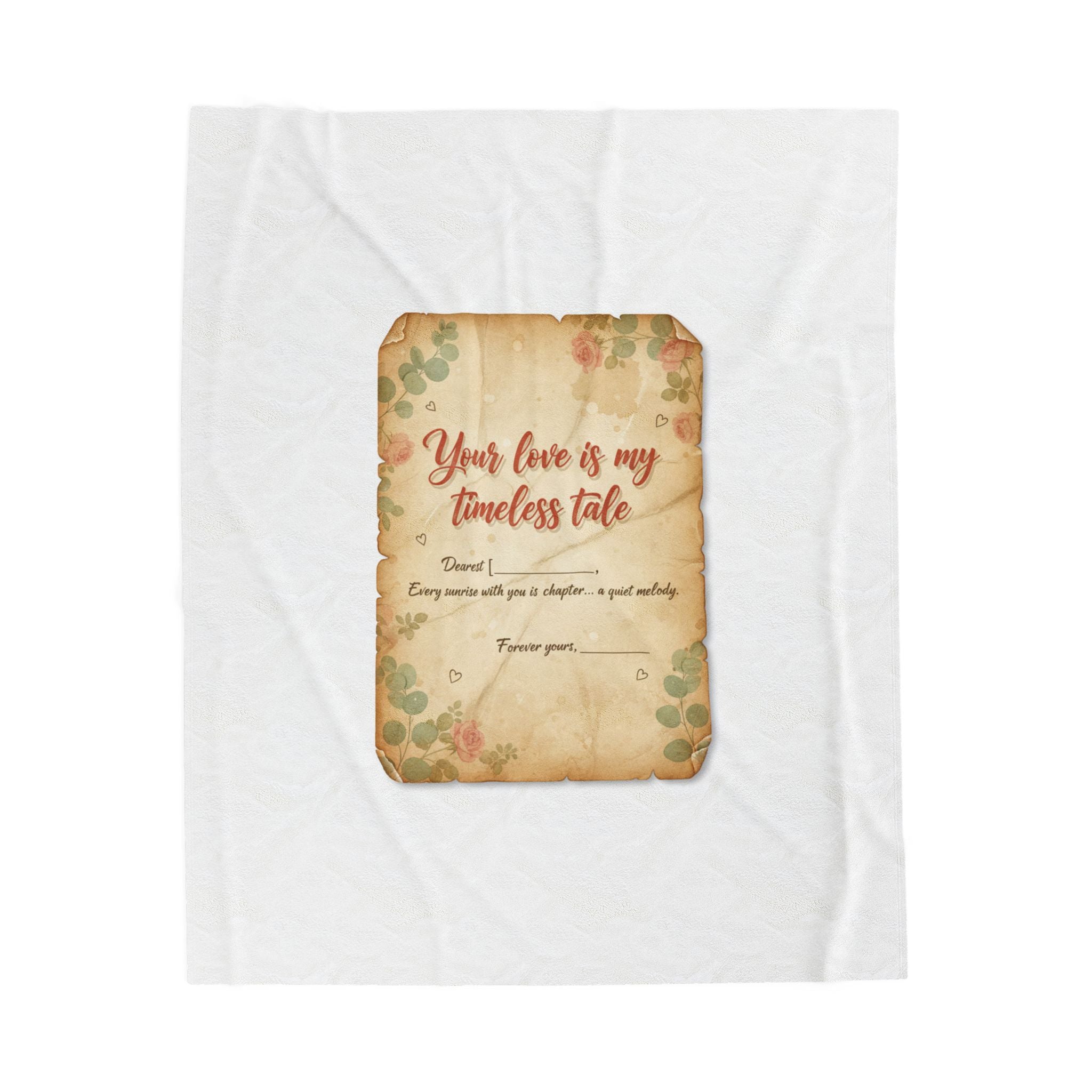 Love Letter Keepsake Blanket | Vintage letter art, wax seal romance