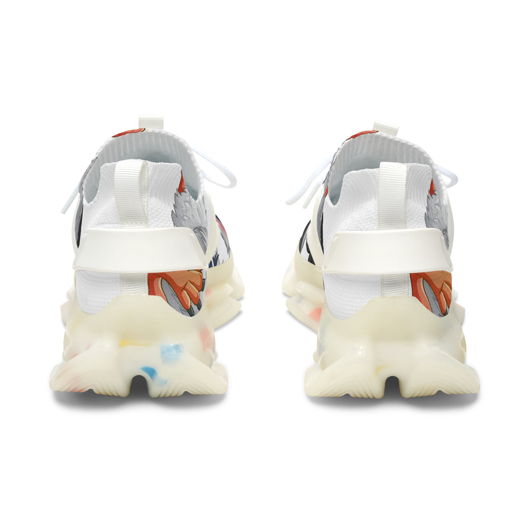 Women's Mesh Sneakers — Cute Big-Eyed Penguin Graphic Athletic Shoes