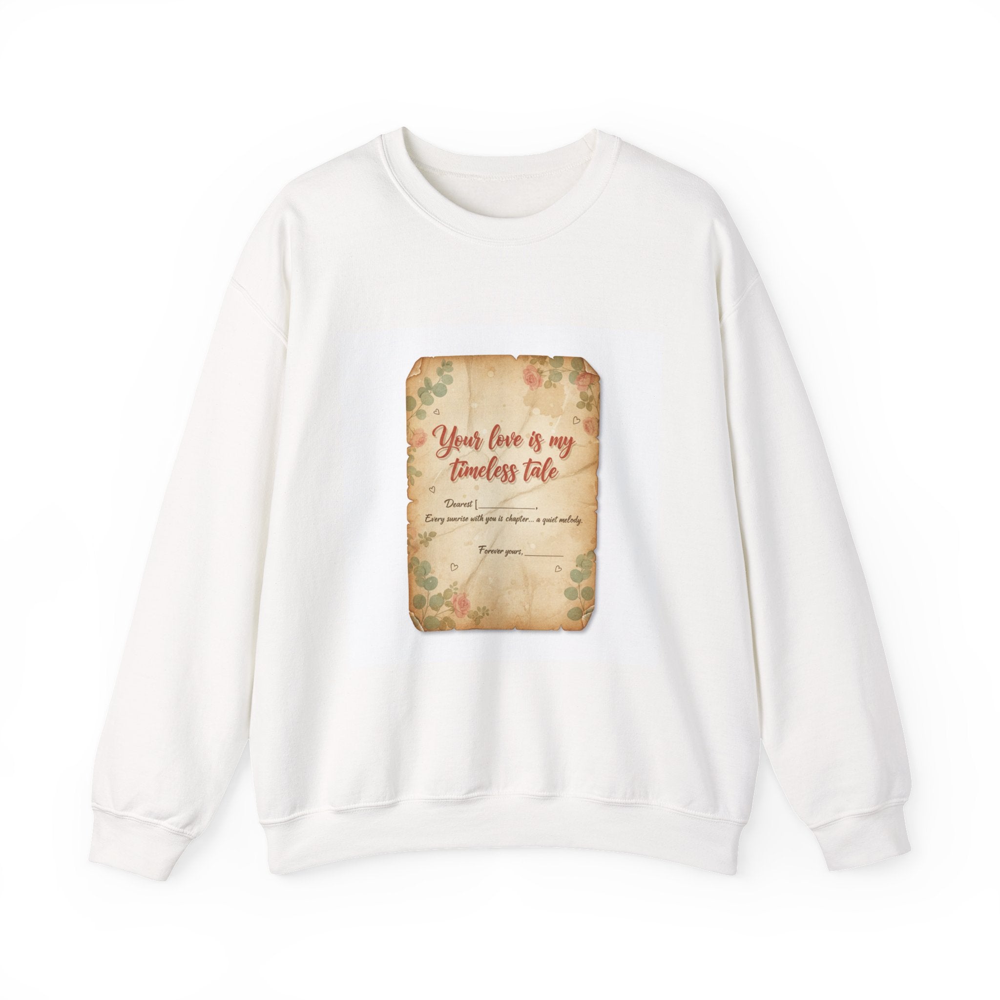 Vintage Love Letter Crewneck Sweatshirt | handwritten text, wax seal nostalgia