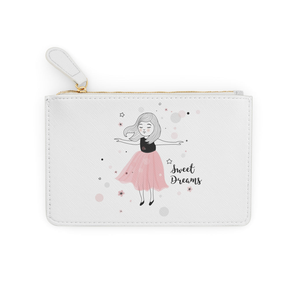 Mini Clutch Bag — 'Sweet Dreams' Ballerina Coin Purse, Cute Pink Tutu Wallet for Girls & Gift