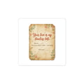 Love Letter Wax Seal Sticker | Vintage handwritten romance, sepia stationery