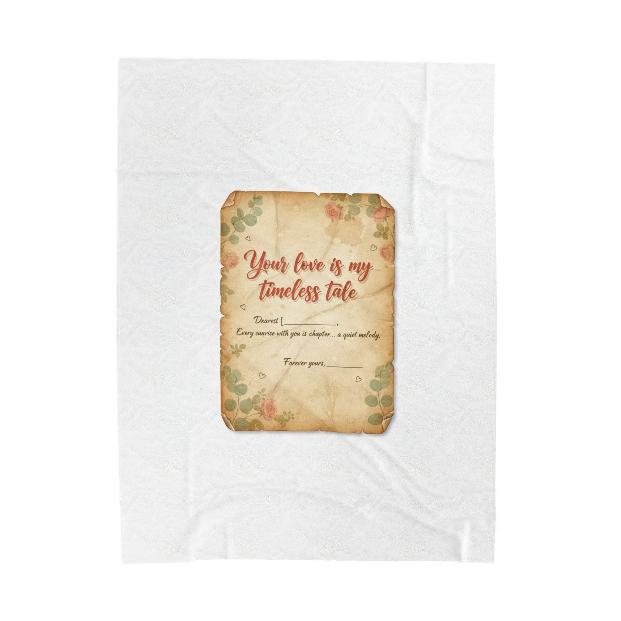 Love Letter Keepsake Blanket | Vintage letter art, wax seal romance