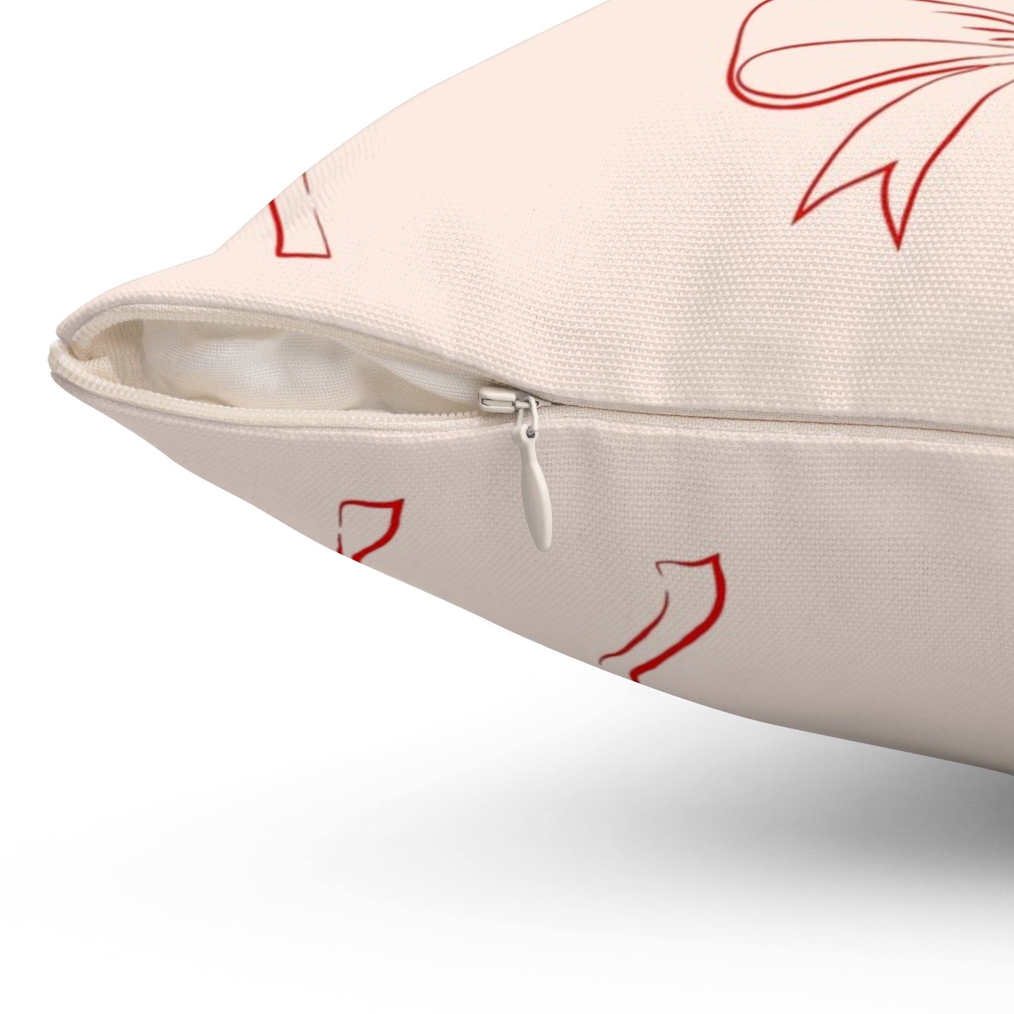 Cat Reading Pillow — Cute Orange Kitten Book Lover Decorative Throw Pillow