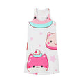 Kawaii Pink Cat Dessert Racerback Dress – Cute Anime-Inspired AOP Summer Dress