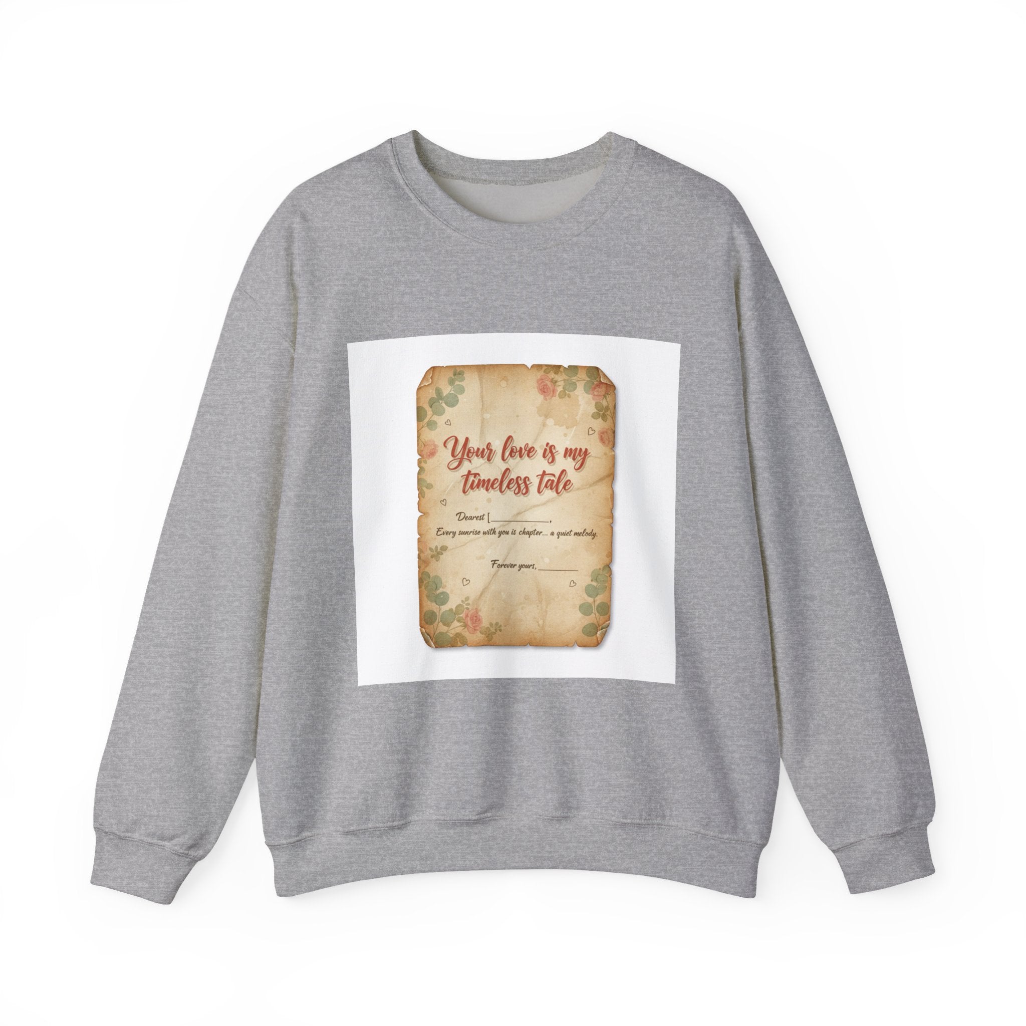 Vintage Love Letter Crewneck Sweatshirt | handwritten text, wax seal nostalgia
