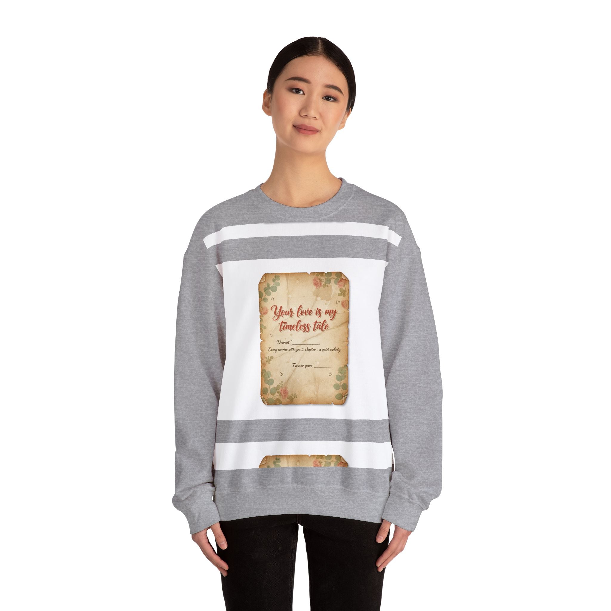 Vintage Love Letter Crewneck Sweatshirt | handwritten text, wax seal nostalgia
