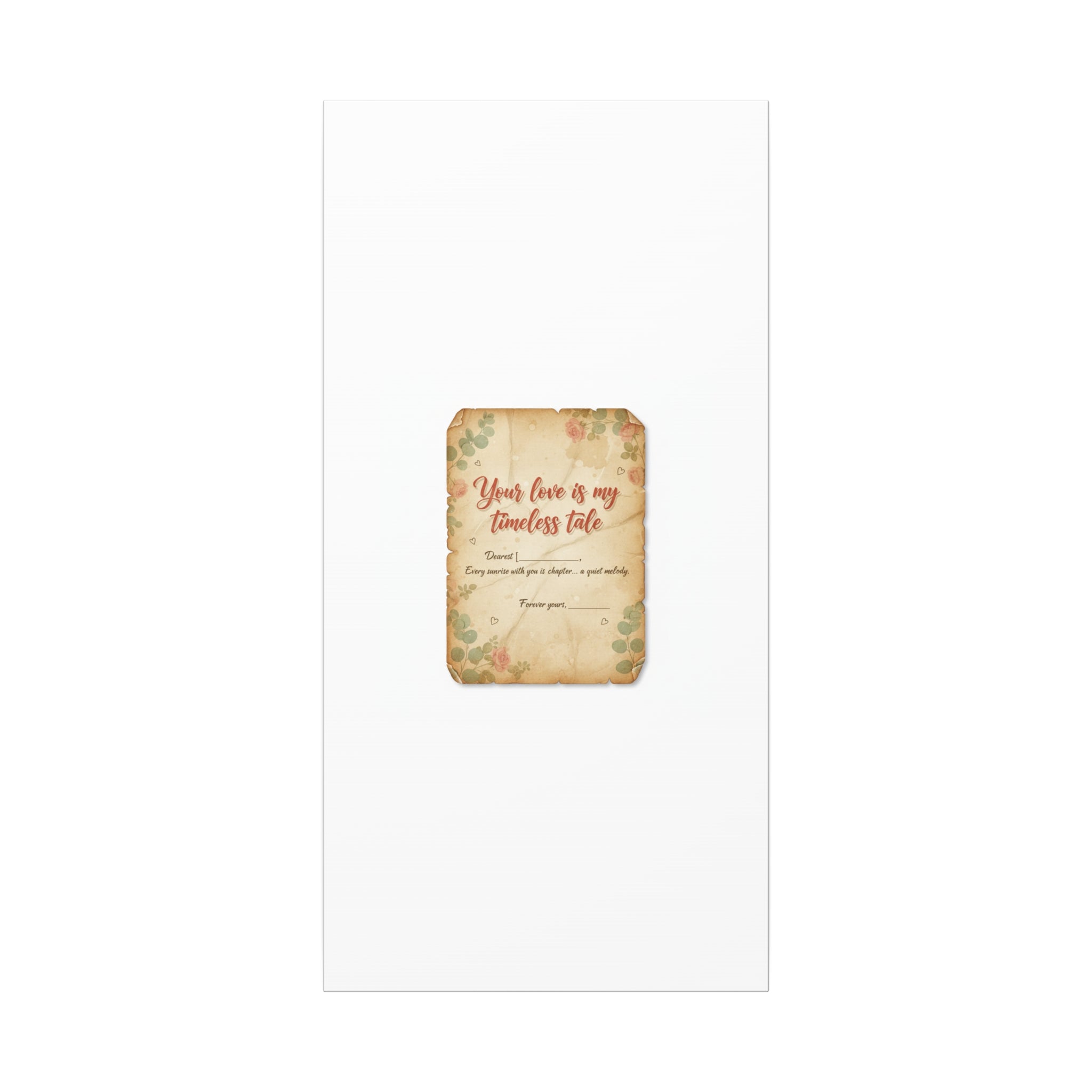 Your Love Is My Timeless Tale Canvas | Love Letter Decor, Vintage Romance