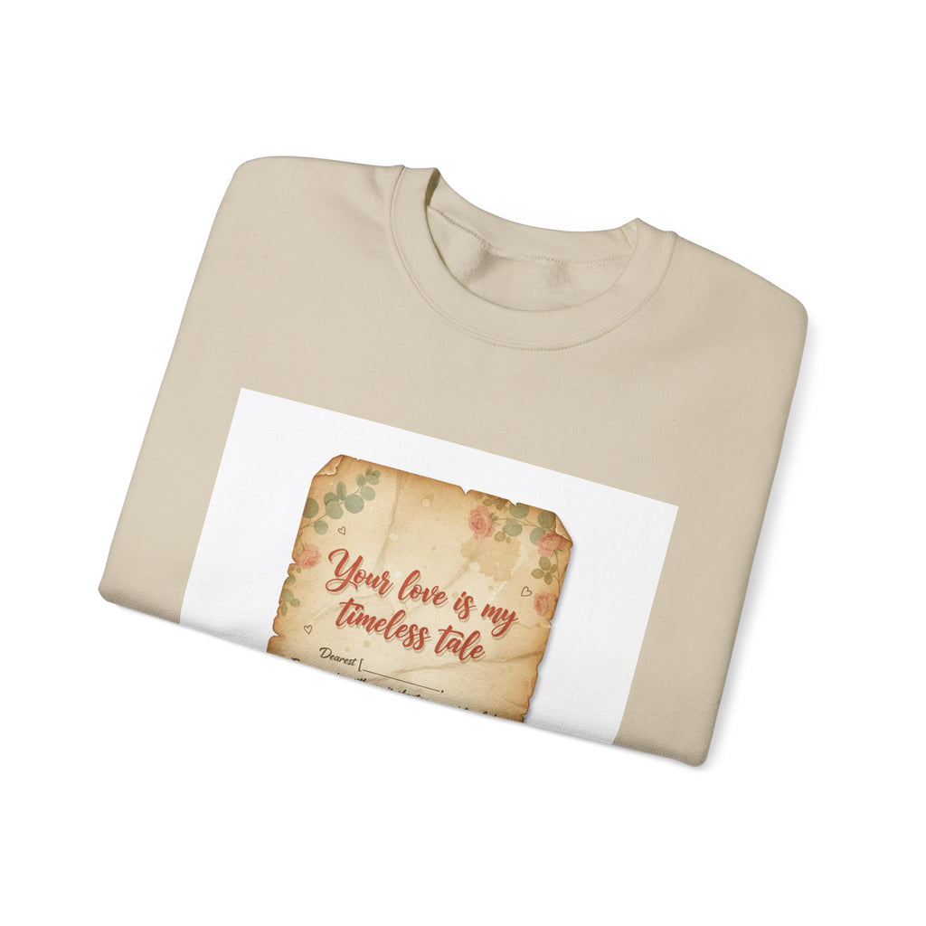 Vintage Love Letter Crewneck Sweatshirt | handwritten text, wax seal nostalgia