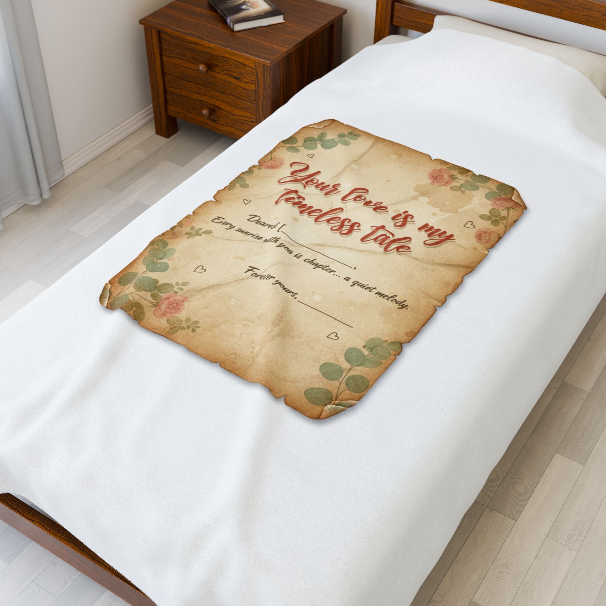 Love Letter Keepsake Blanket | Vintage letter art, wax seal romance