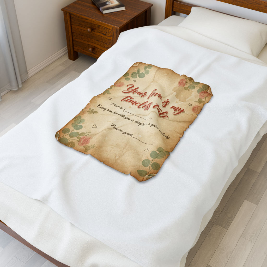 Love Letter Keepsake Blanket | Vintage letter art, wax seal romance