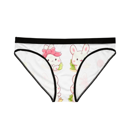 Cute Kawaii Bunny Women's Bikini Briefs – Pastel Bunny Pattern Underwear