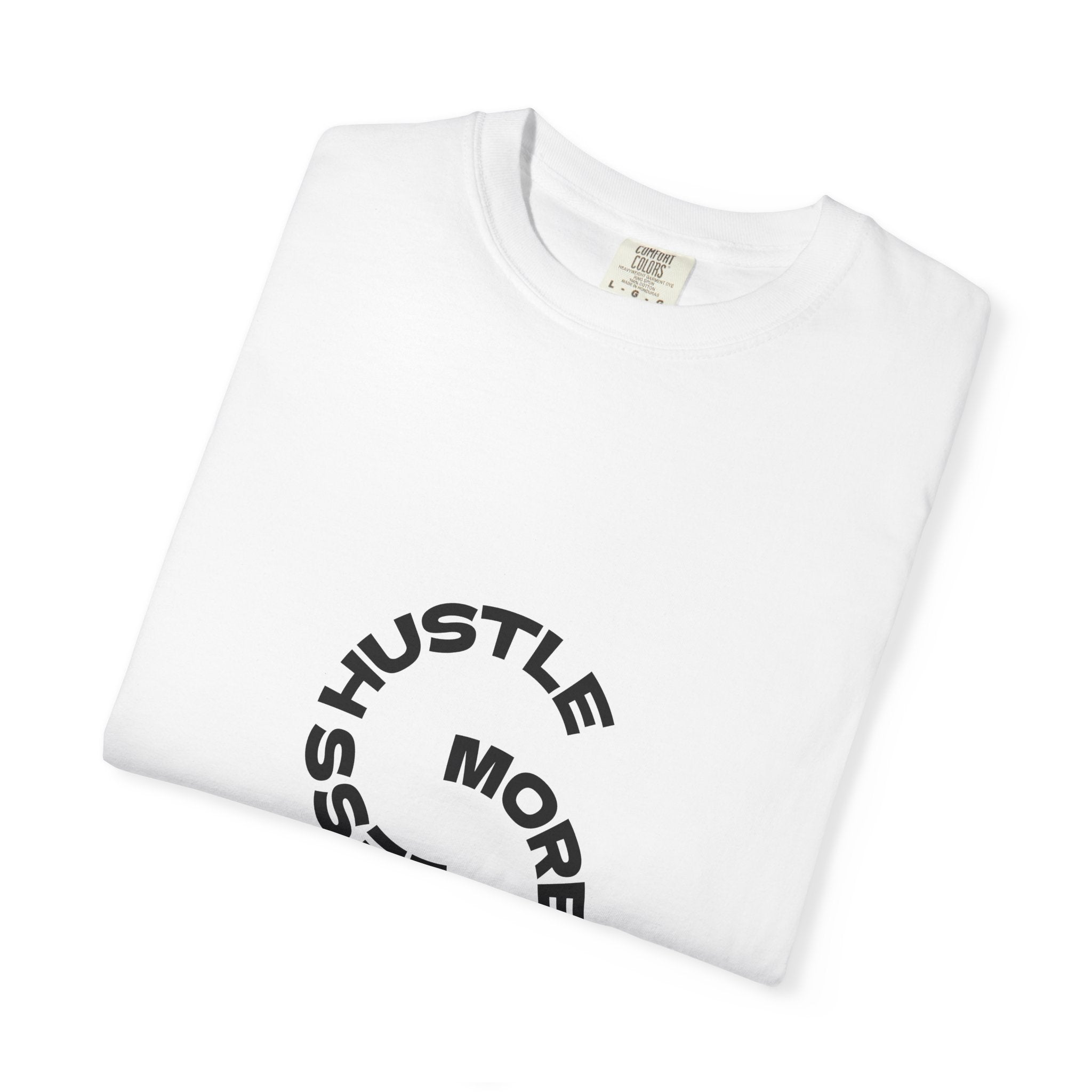 Hustle More, Less Coffee T-Shirt — 'take a sip' Minimal Graphic Tee
