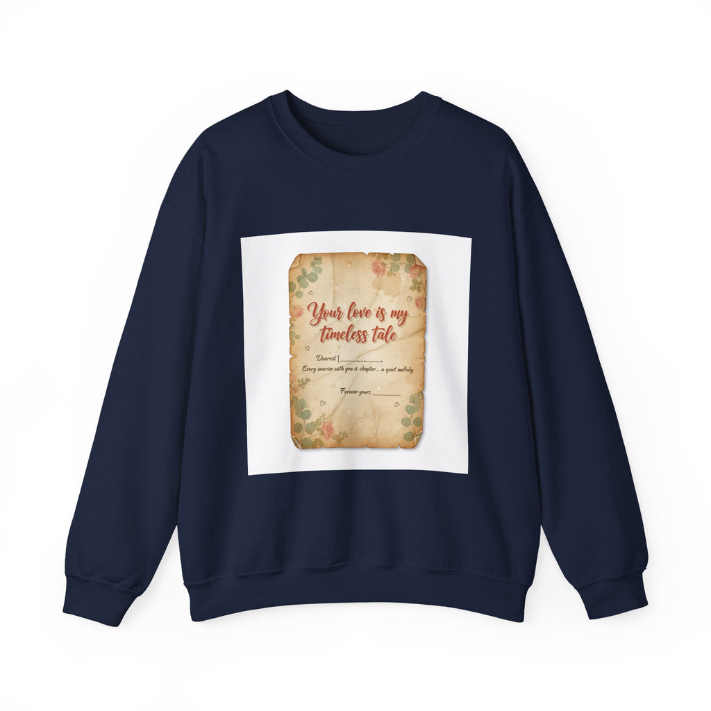 Vintage Love Letter Crewneck Sweatshirt | handwritten text, wax seal nostalgia