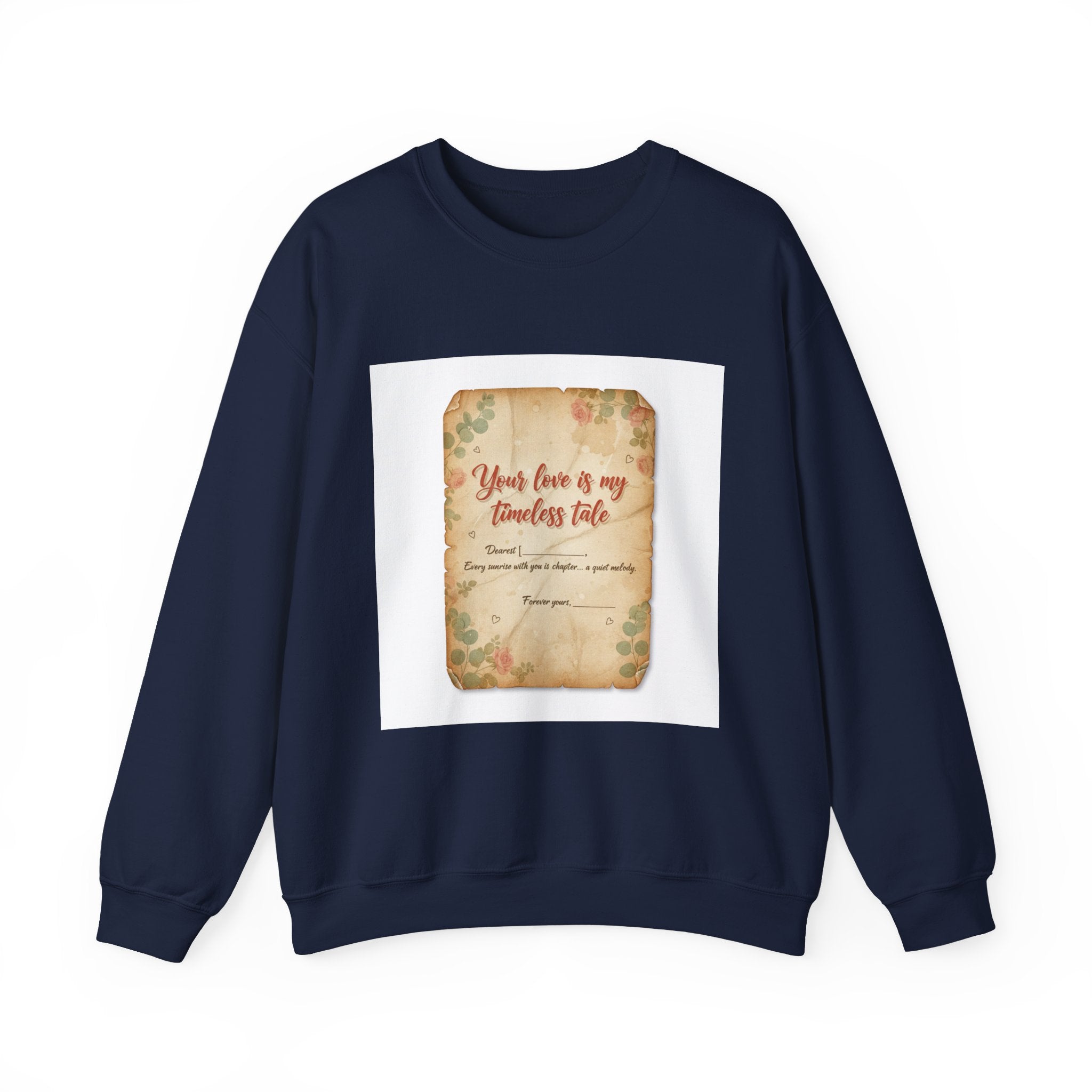 Vintage Love Letter Crewneck Sweatshirt | handwritten text, wax seal nostalgia