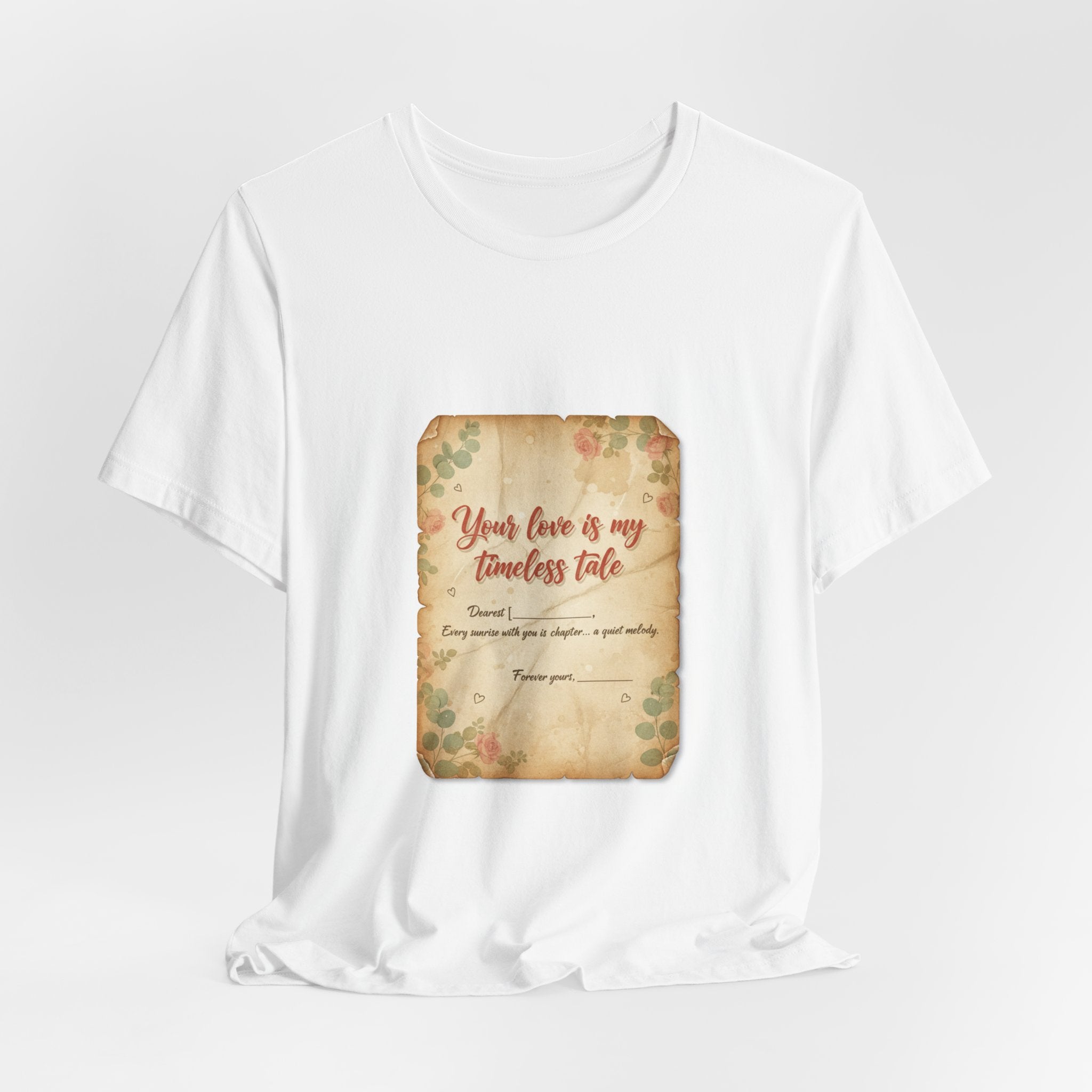 Love Letter Keepsake Tee | Vintage letter art shirt, typewriter romance print