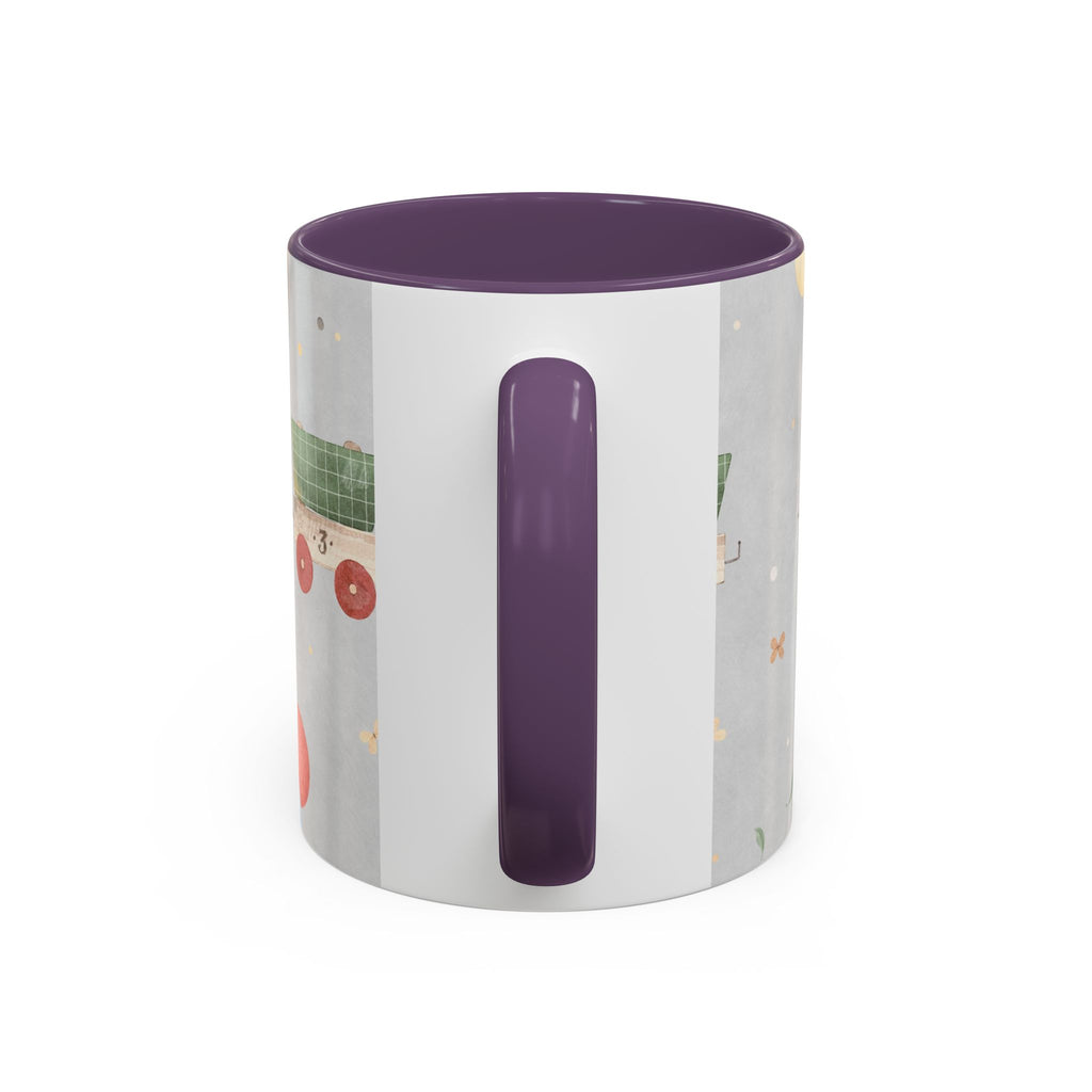 Toy Train Teddy Coffee Mug — Cute Nursery Baby Shower Gift (11/15oz)