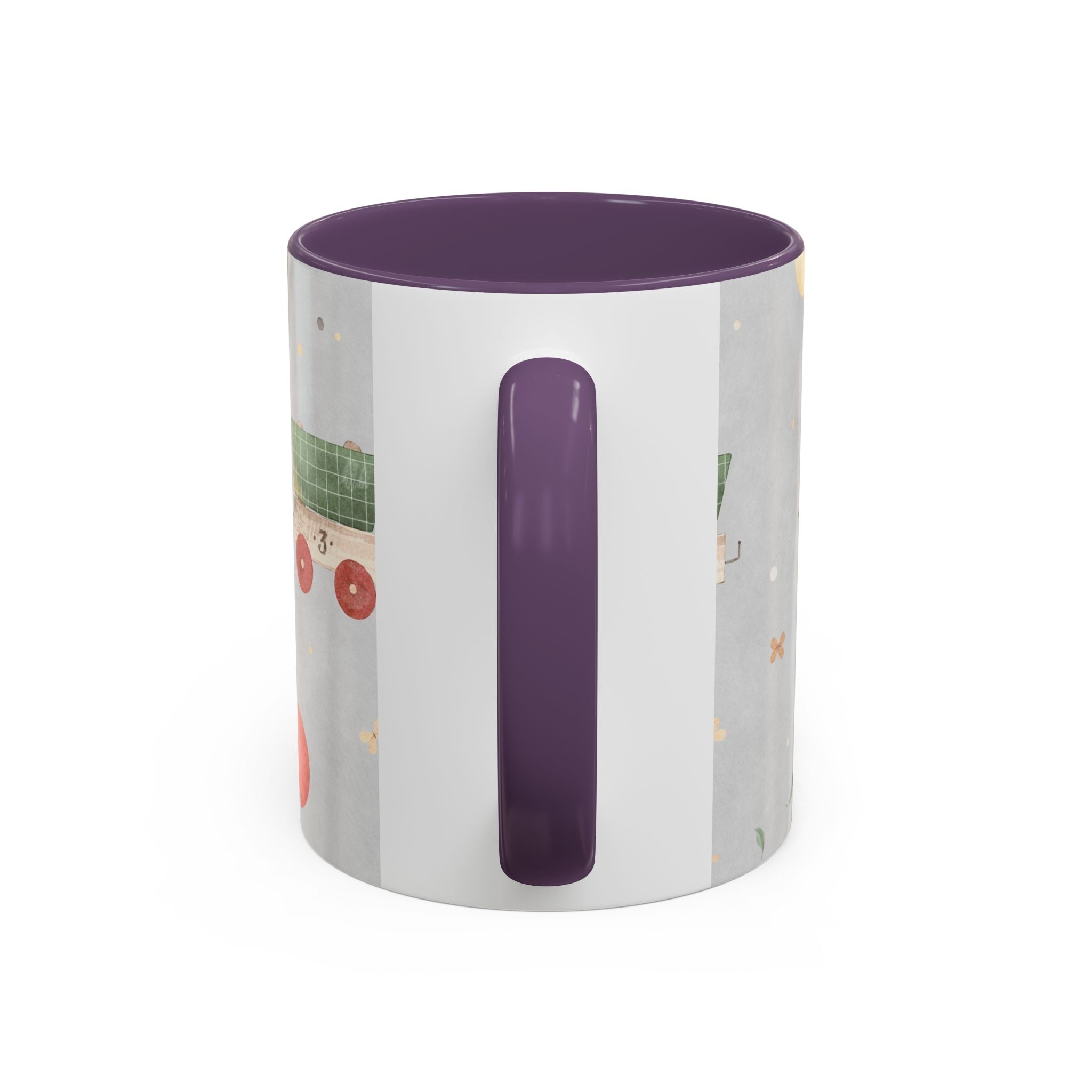 Toy Train Teddy Coffee Mug — Cute Nursery Baby Shower Gift (11/15oz)