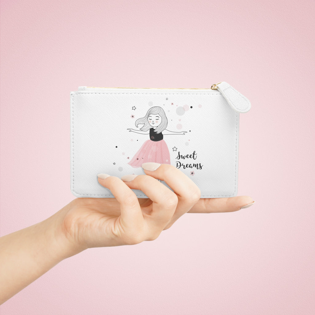 Mini Clutch Bag — 'Sweet Dreams' Ballerina Coin Purse, Cute Pink Tutu Wallet for Girls & Gift