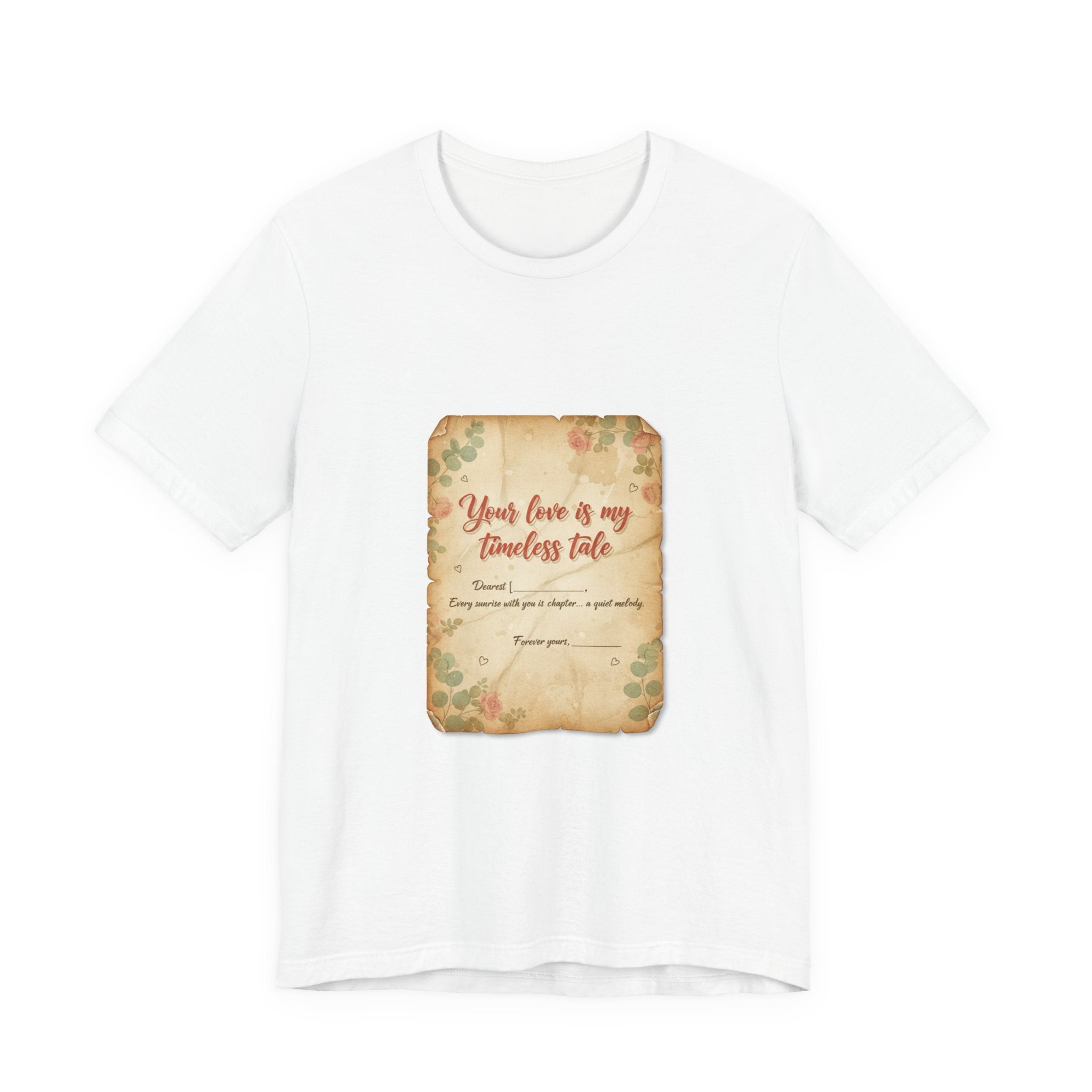 Love Letter Keepsake Tee | Vintage letter art shirt, typewriter romance print