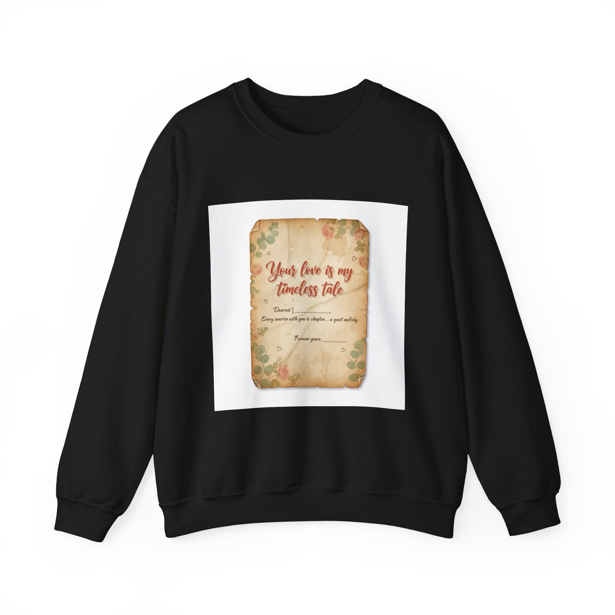 Vintage Love Letter Crewneck Sweatshirt | handwritten text, wax seal nostalgia