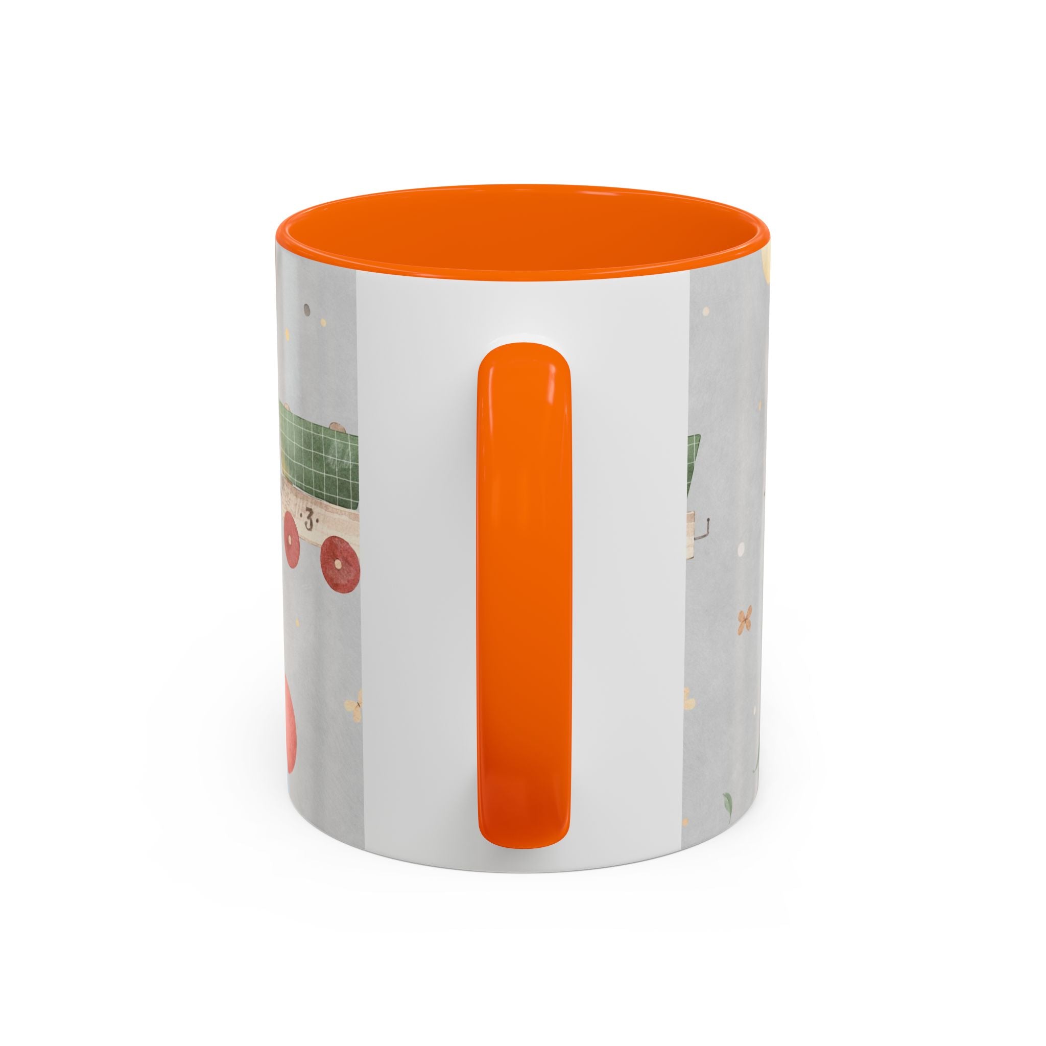 Toy Train Teddy Coffee Mug — Cute Nursery Baby Shower Gift (11/15oz)