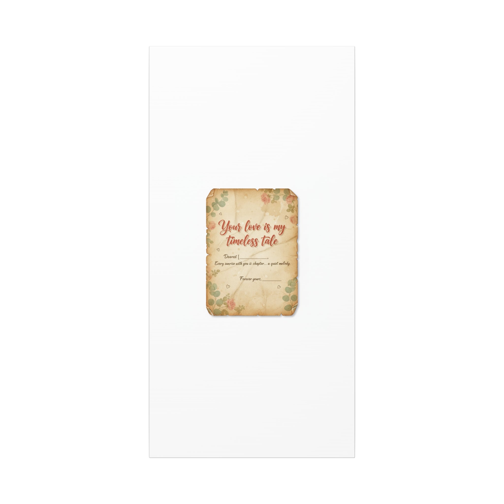 Your Love Is My Timeless Tale Canvas | Love Letter Decor, Vintage Romance