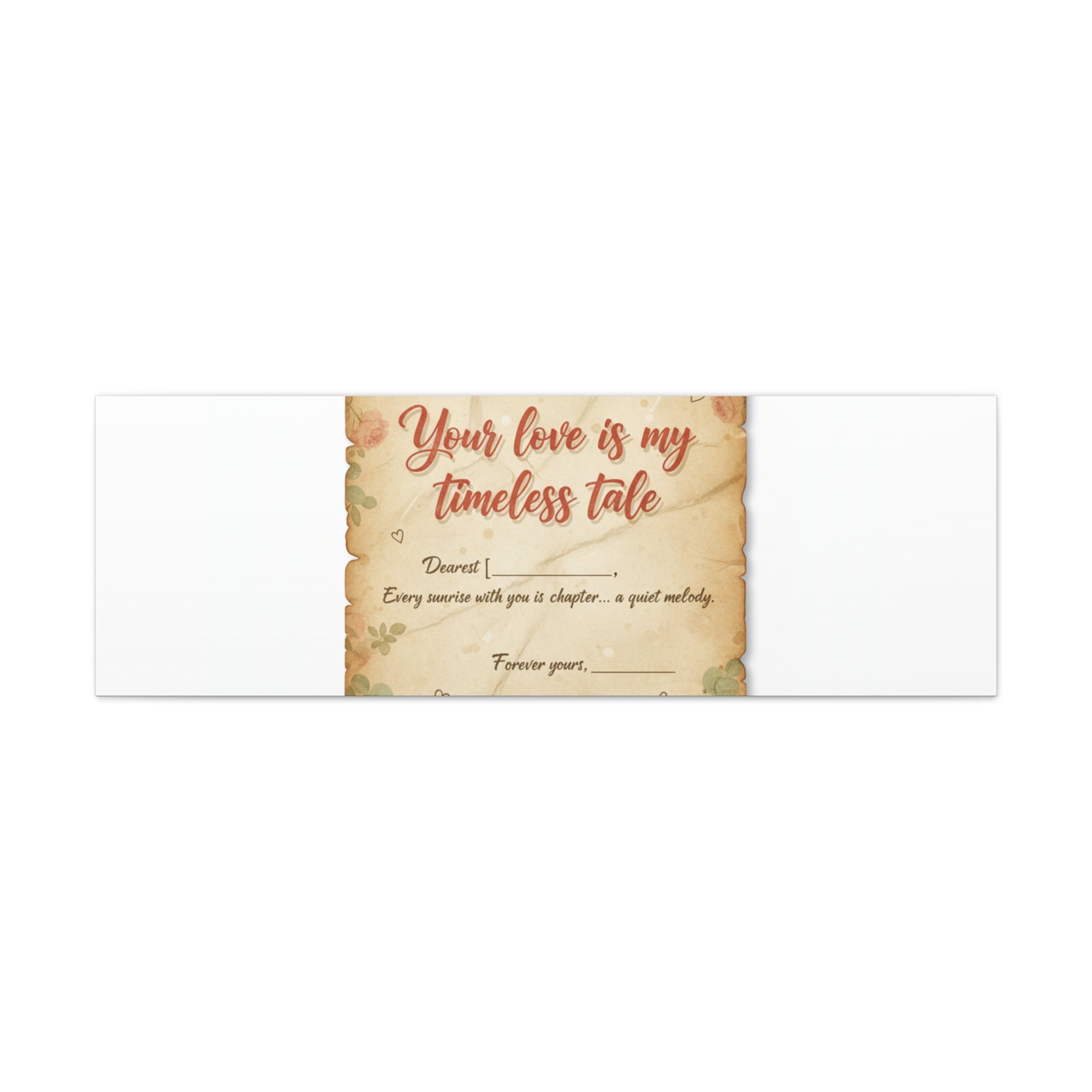 Your Love Is My Timeless Tale Canvas | Love Letter Decor, Vintage Romance