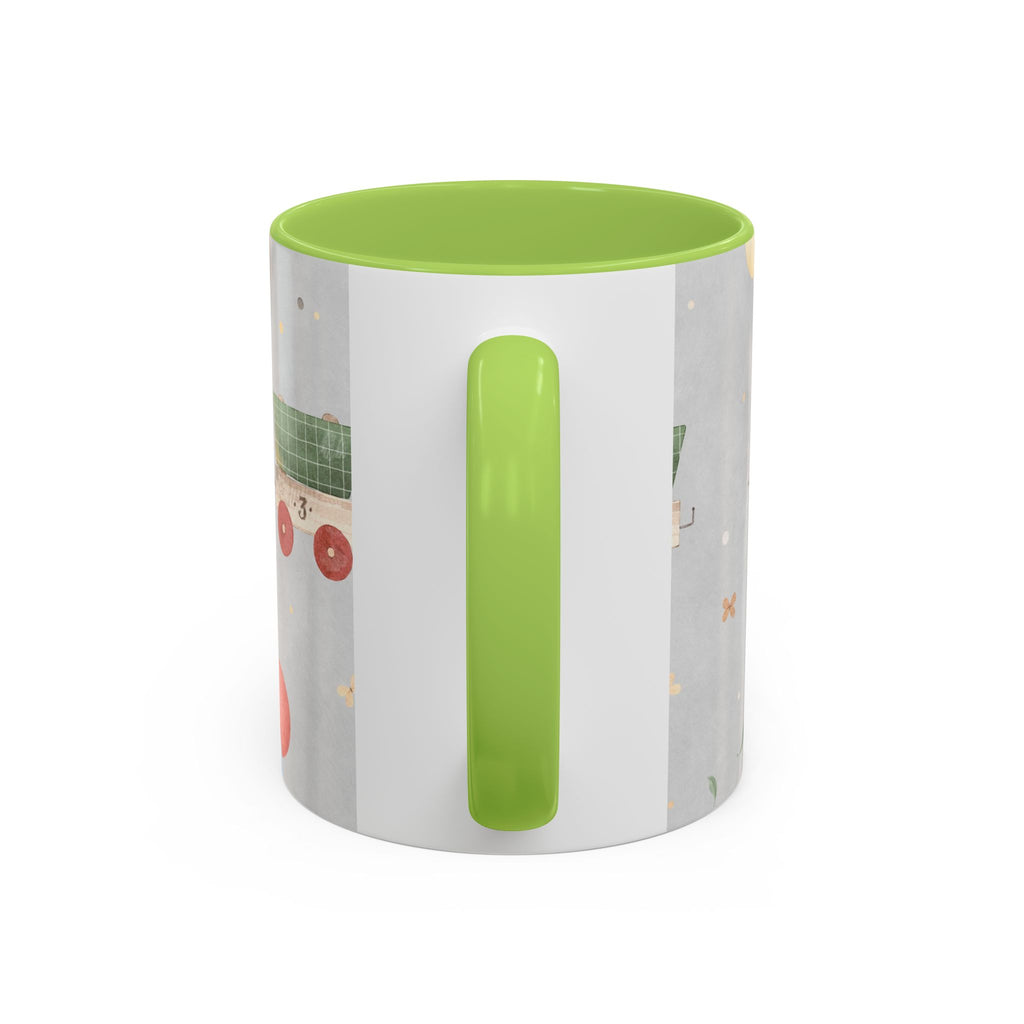 Toy Train Teddy Coffee Mug — Cute Nursery Baby Shower Gift (11/15oz)