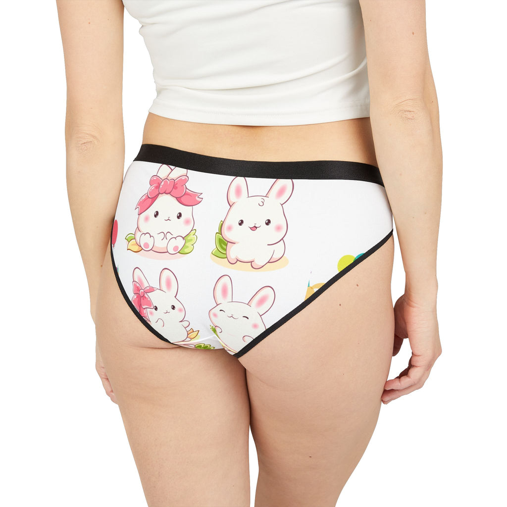 Cute Kawaii Bunny Women's Bikini Briefs – Pastel Bunny Pattern Underwear
