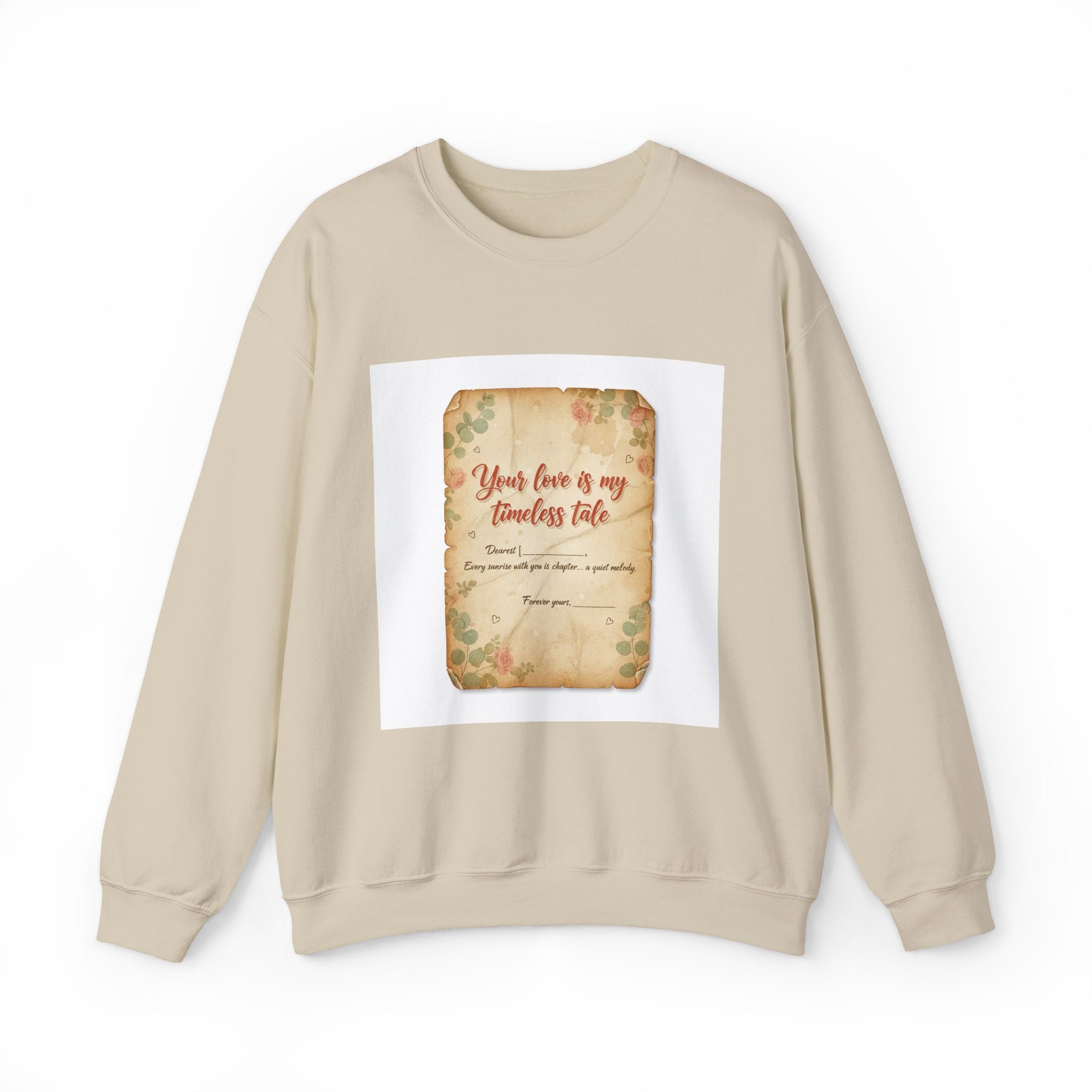 Vintage Love Letter Crewneck Sweatshirt | handwritten text, wax seal nostalgia