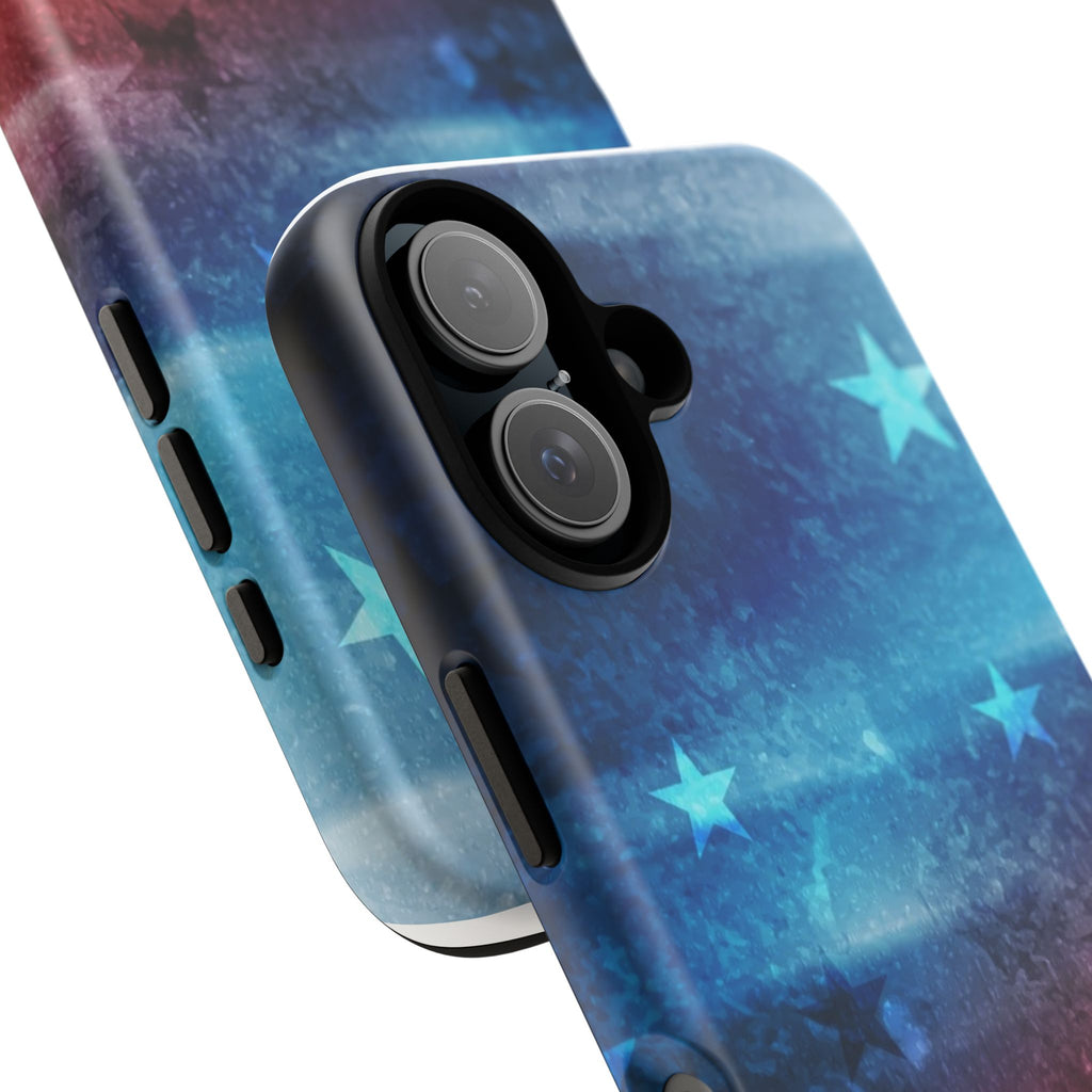 Patriotic Stars & Stripes Tough Phone Case – Red White Blue Protective Cover