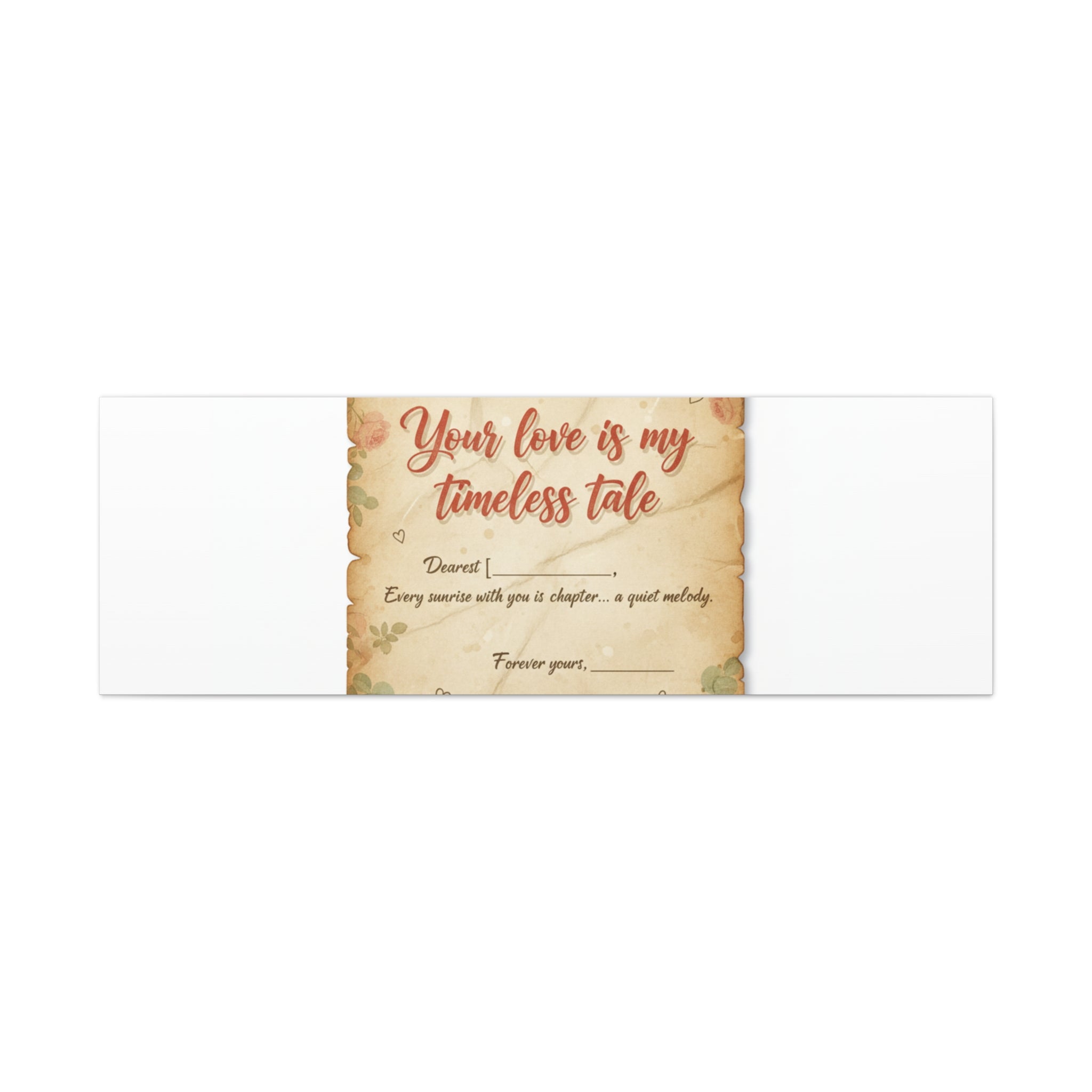 Your Love Is My Timeless Tale Canvas | Love Letter Decor, Vintage Romance